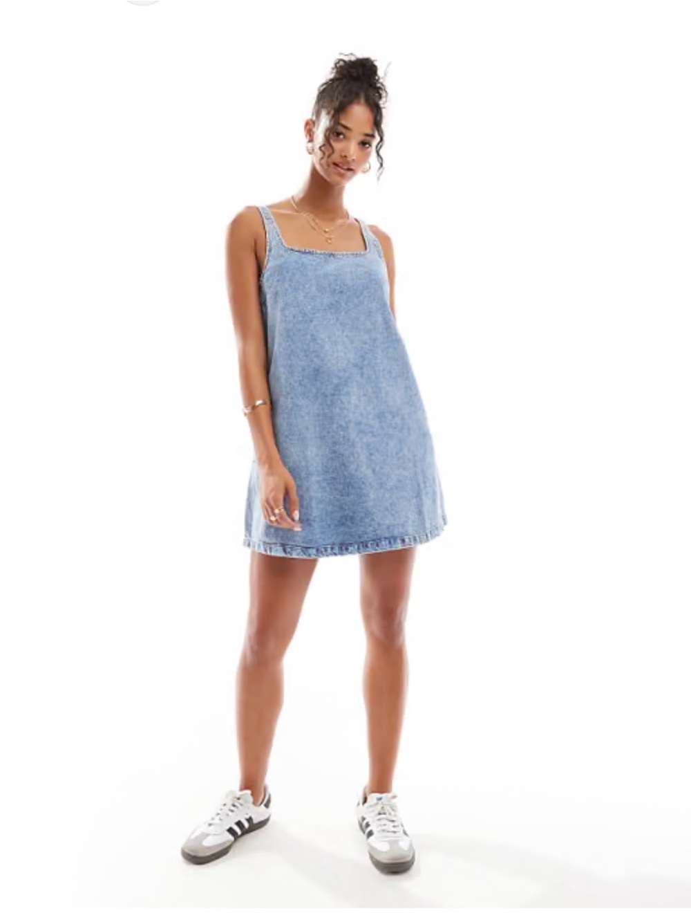 Divided Light Blue Denim Mini Dress